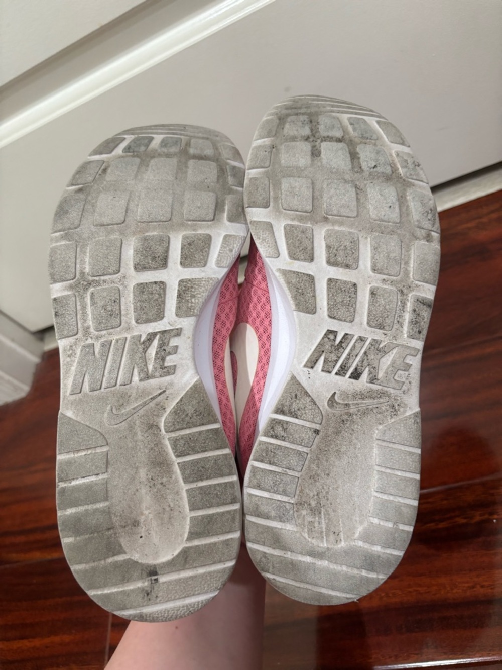 Nike Women's Pink Mesh Lace-Up Sneakers - Picture 5 of 7